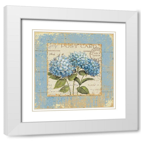 Thinking of You I White Modern Wood Framed Art Print with Double Matting by Brissonnet, Daphne