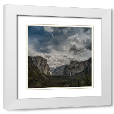 Scenic Landscape I White Modern Wood Framed Art Print with Double Matting by Eichman, Andre