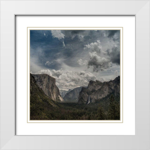 Scenic Landscape I White Modern Wood Framed Art Print with Double Matting by Eichman, Andre