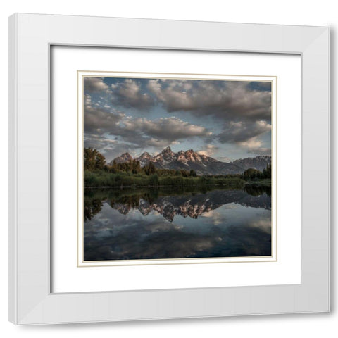 Scenic Landscape II White Modern Wood Framed Art Print with Double Matting by Eichman, Andre