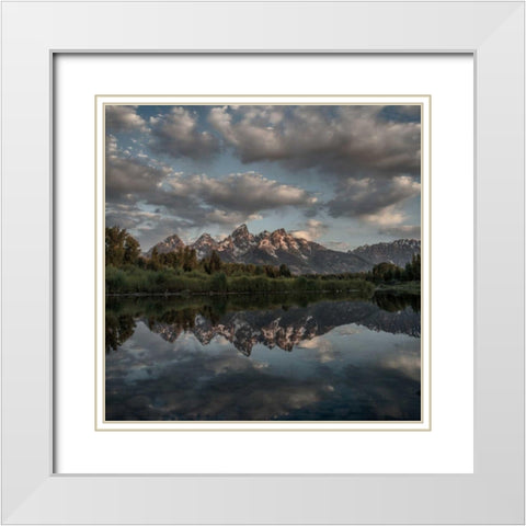 Scenic Landscape II White Modern Wood Framed Art Print with Double Matting by Eichman, Andre