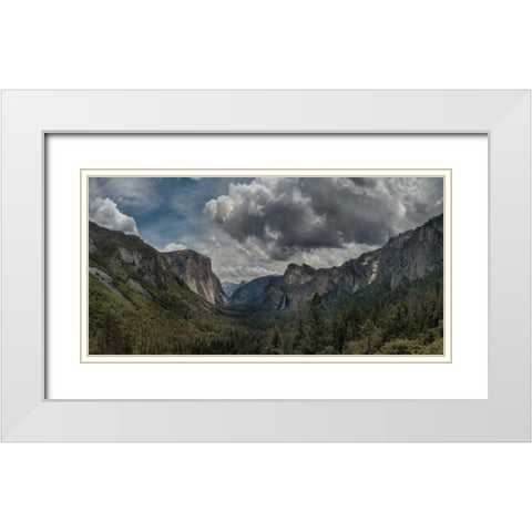 Scenic Landscape III White Modern Wood Framed Art Print with Double Matting by Eichman, Andre