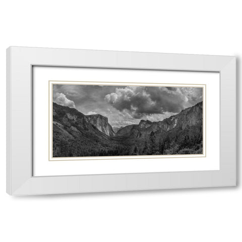 Scenic Landscape III BW White Modern Wood Framed Art Print with Double Matting by Eichman, Andre