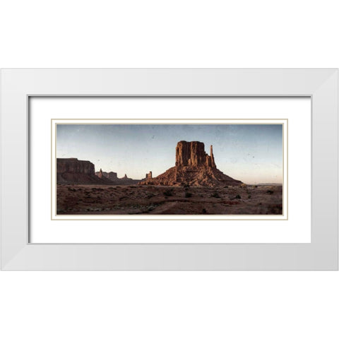 Scenic Landscape V Texture White Modern Wood Framed Art Print with Double Matting by Eichman, Andre