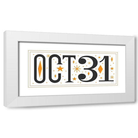 All Hallows Eve White Modern Wood Framed Art Print with Double Matting by Mullan, Michael