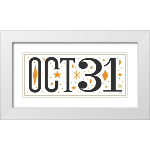 All Hallows Eve White Modern Wood Framed Art Print with Double Matting by Mullan, Michael