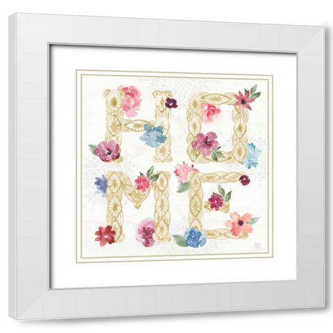 Naturally Inspired VII White Modern Wood Framed Art Print with Double Matting by June, Dina