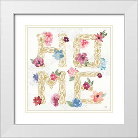Naturally Inspired VII White Modern Wood Framed Art Print with Double Matting by June, Dina