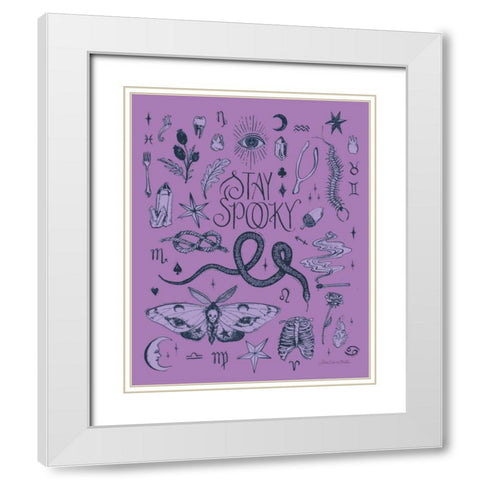 Something Wicked I White Modern Wood Framed Art Print with Double Matting by Miller, Sara Zieve