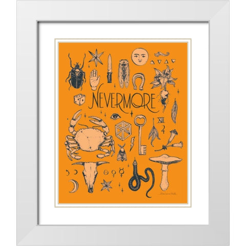 Something Wicked II White Modern Wood Framed Art Print with Double Matting by Miller, Sara Zieve