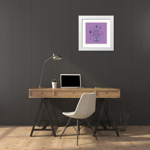 Something Wicked III White Modern Wood Framed Art Print with Double Matting by Miller, Sara Zieve
