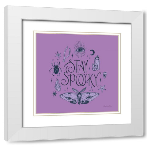Something Wicked III White Modern Wood Framed Art Print with Double Matting by Miller, Sara Zieve