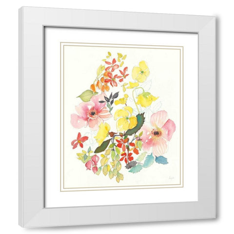 Citrus Summer VI White Modern Wood Framed Art Print with Double Matting by Rice, Kristy