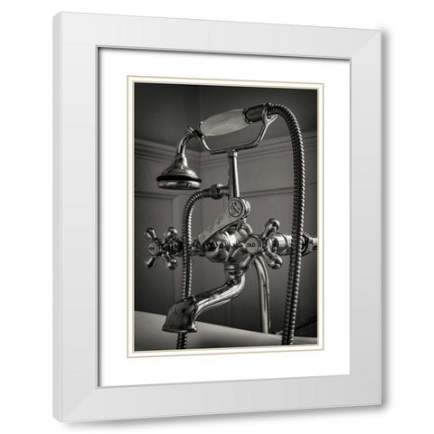 Hot and Cold II White Modern Wood Framed Art Print with Double Matting by Aledanda