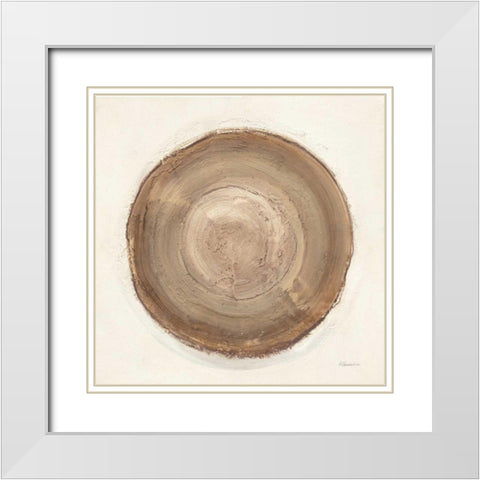Through The Years II White Modern Wood Framed Art Print with Double Matting by Hristova, Albena
