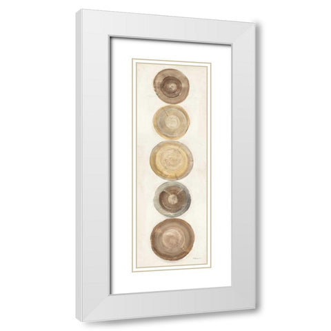 Through The Years III White Modern Wood Framed Art Print with Double Matting by Hristova, Albena