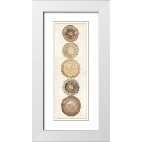Through The Years III White Modern Wood Framed Art Print with Double Matting by Hristova, Albena
