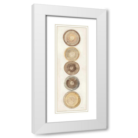 Through The Years IV White Modern Wood Framed Art Print with Double Matting by Hristova, Albena