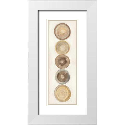 Through The Years IV White Modern Wood Framed Art Print with Double Matting by Hristova, Albena