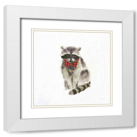 Into the Woods in Style VIII White Modern Wood Framed Art Print with Double Matting by Adams, Emily