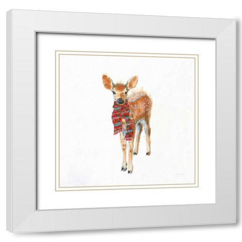 Into the Woods in Style III White Modern Wood Framed Art Print with Double Matting by Adams, Emily