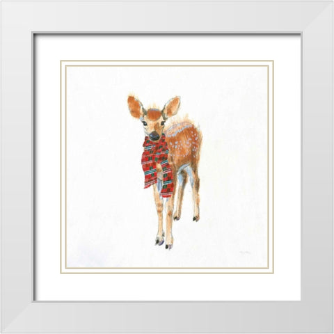 Into the Woods in Style III White Modern Wood Framed Art Print with Double Matting by Adams, Emily