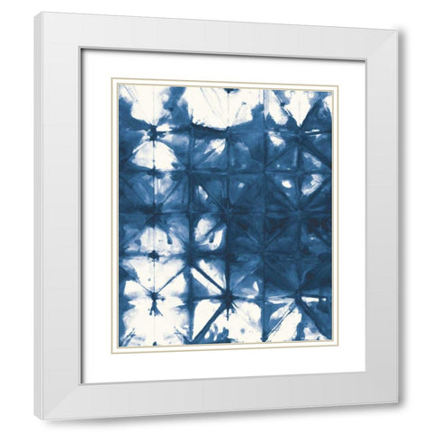 Kanari IV Crop Navy White Modern Wood Framed Art Print with Double Matting by Averinos, Melissa