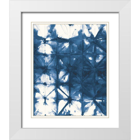 Kanari IV Crop Navy White Modern Wood Framed Art Print with Double Matting by Averinos, Melissa