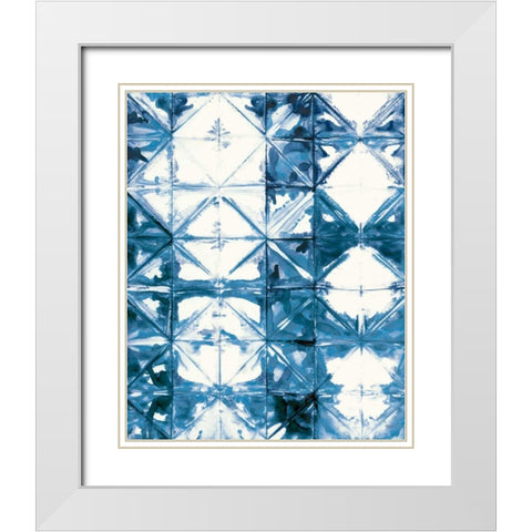 Kanari VI Crop Navy White Modern Wood Framed Art Print with Double Matting by Averinos, Melissa