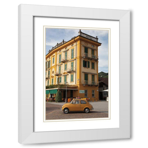 Around Town White Modern Wood Framed Art Print with Double Matting by Aledanda