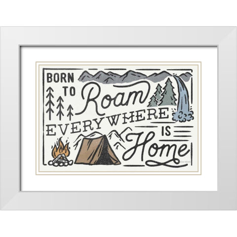 Adventurous II White Modern Wood Framed Art Print with Double Matting by Marshall, Laura