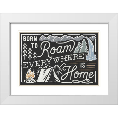 Adventurous II Black White Modern Wood Framed Art Print with Double Matting by Marshall, Laura