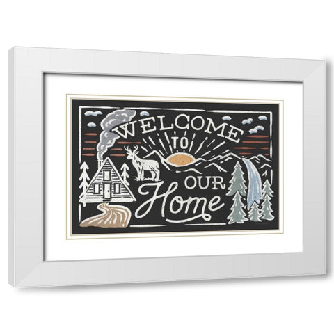 Adventurous III Black White Modern Wood Framed Art Print with Double Matting by Marshall, Laura