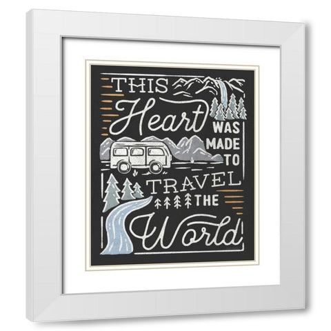 Adventurous VI Black White Modern Wood Framed Art Print with Double Matting by Marshall, Laura