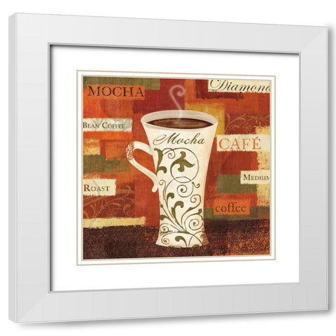 World Flavor II White Modern Wood Framed Art Print with Double Matting by Charron, Veronique