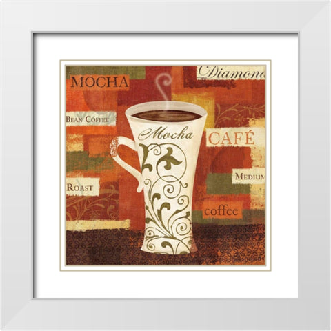 World Flavor II White Modern Wood Framed Art Print with Double Matting by Charron, Veronique