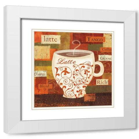 World Flavor III White Modern Wood Framed Art Print with Double Matting by Charron, Veronique