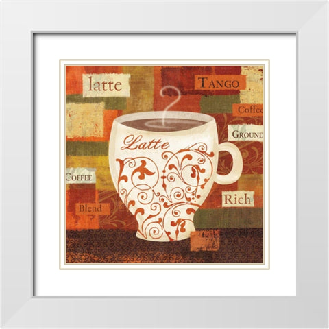 World Flavor III White Modern Wood Framed Art Print with Double Matting by Charron, Veronique