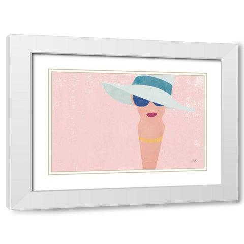 Fashion Forward White Modern Wood Framed Art Print with Double Matting by Hershey, Moira