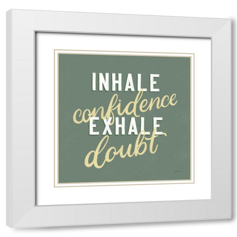 Everyday Sentiment I White Modern Wood Framed Art Print with Double Matting by Thorns, Becky