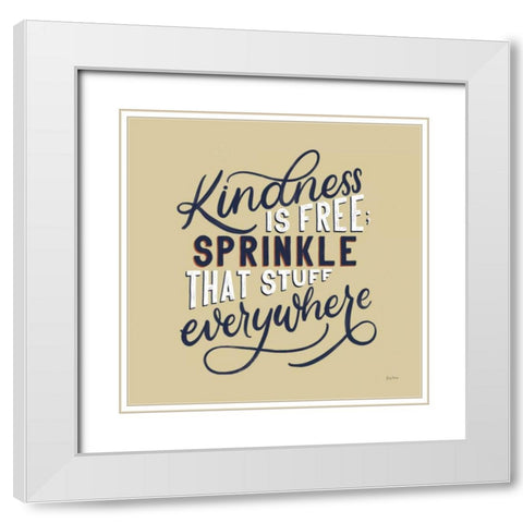 Everyday Sentiment IV White Modern Wood Framed Art Print with Double Matting by Thorns, Becky