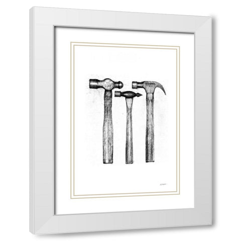 Hammers White Modern Wood Framed Art Print with Double Matting by Schick, Mike