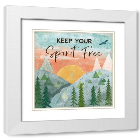 Woodland Forest VI White Modern Wood Framed Art Print with Double Matting by Charron, Veronique