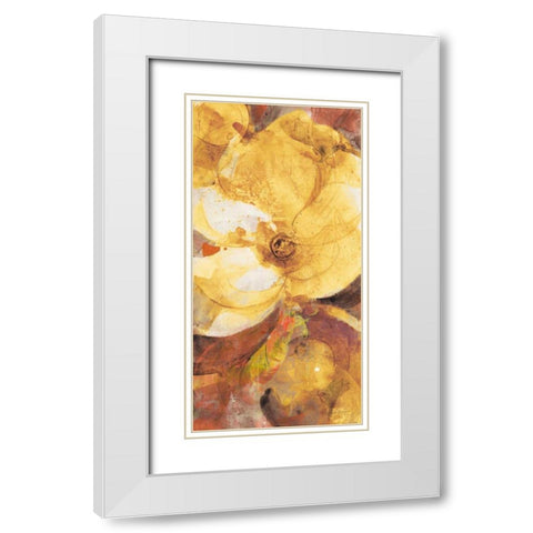 Fall Garden I White Modern Wood Framed Art Print with Double Matting by Hristova, Albena