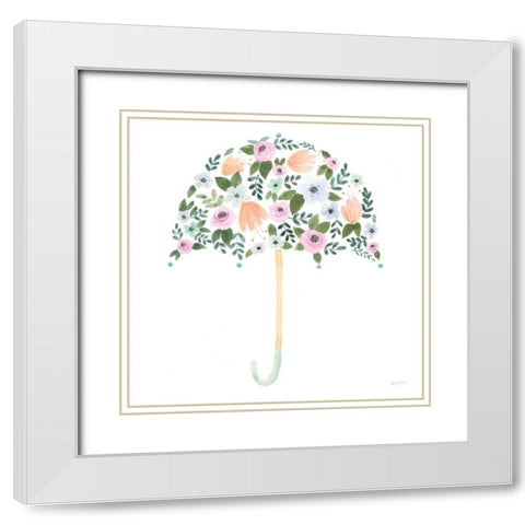 Lets Chase Rainbows XXII White Modern Wood Framed Art Print with Double Matting by Jackson, Jenaya