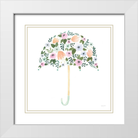 Lets Chase Rainbows XXII White Modern Wood Framed Art Print with Double Matting by Jackson, Jenaya