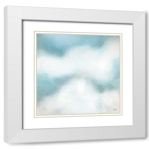 Cloudscape II White Modern Wood Framed Art Print with Double Matting by Averinos, Melissa