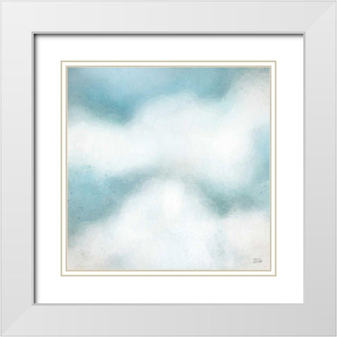 Cloudscape II White Modern Wood Framed Art Print with Double Matting by Averinos, Melissa