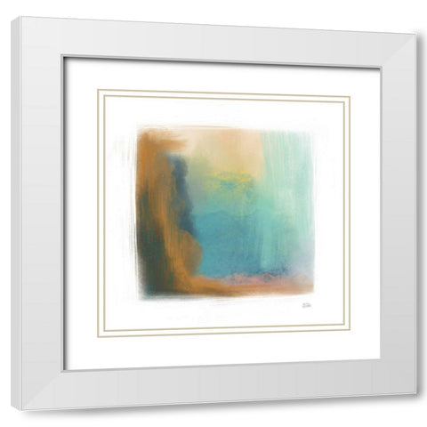 Soft Abstract I White Modern Wood Framed Art Print with Double Matting by Averinos, Melissa