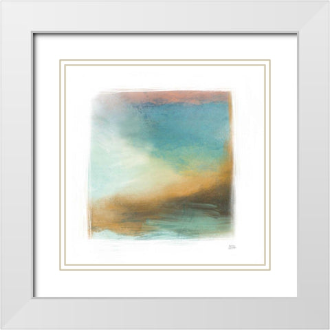 Soft Abstract II White Modern Wood Framed Art Print with Double Matting by Averinos, Melissa
